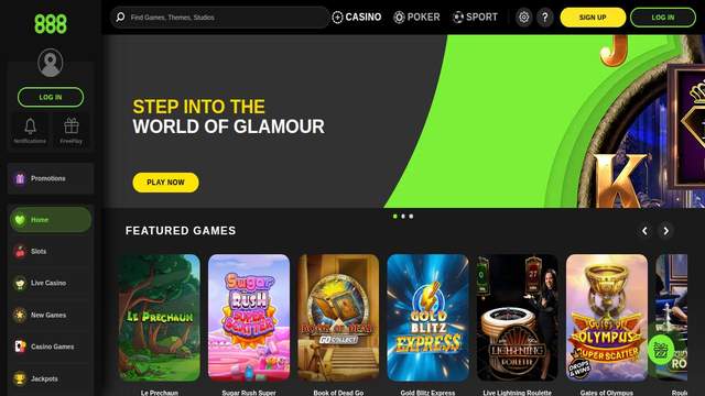 888 Casino casino screenshot